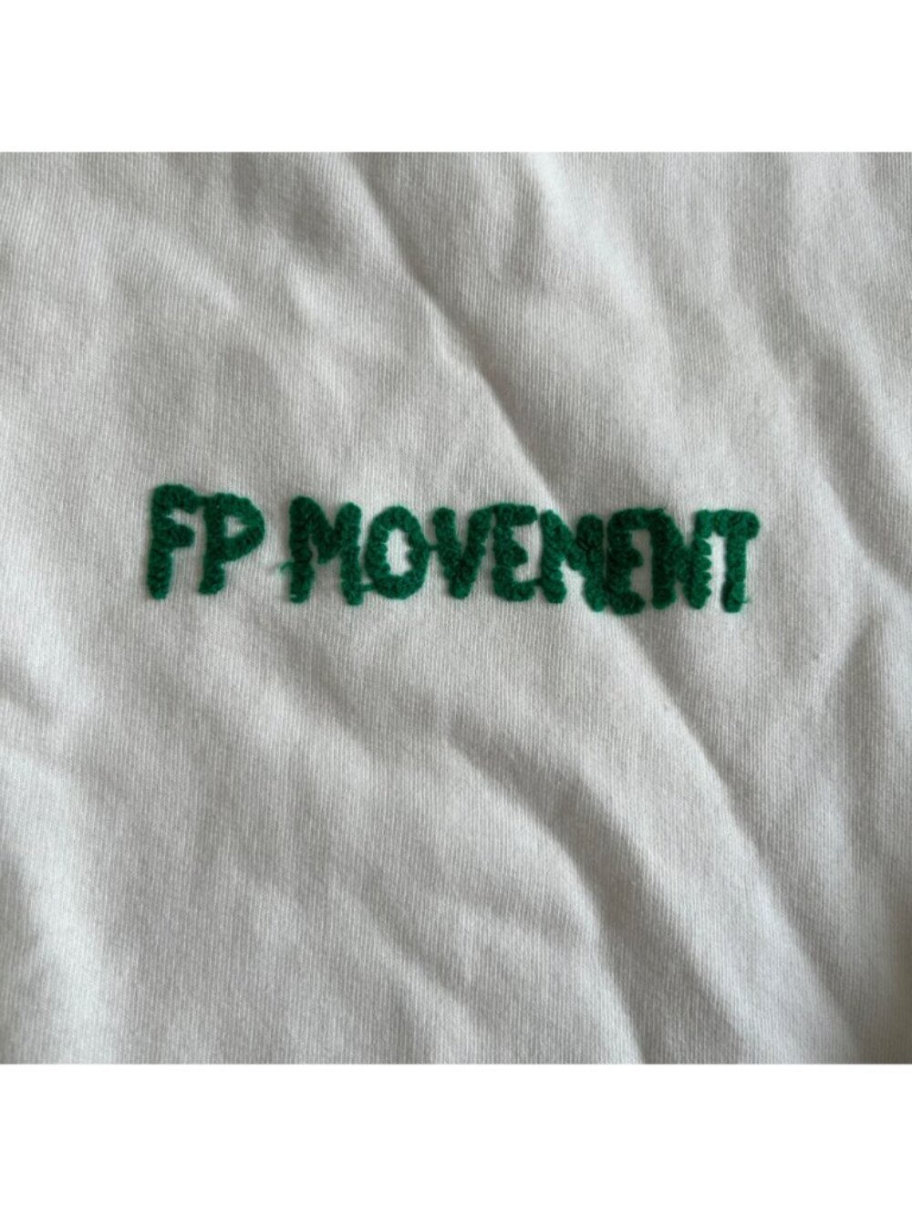 FP Movement Women's Sz Small White Crewneck All Star Embroidered Logo Sweatshirt - Picture 10 of 16